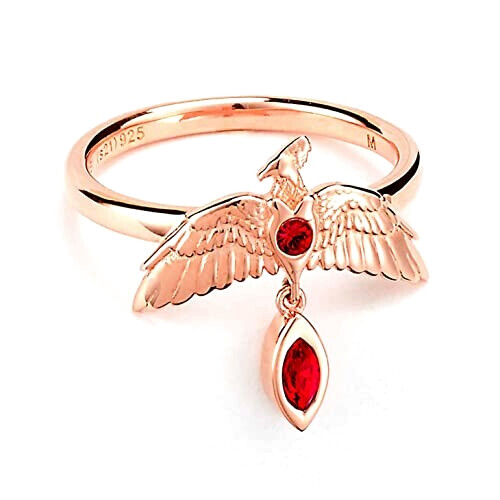 Bague Harry Potter argentor rose