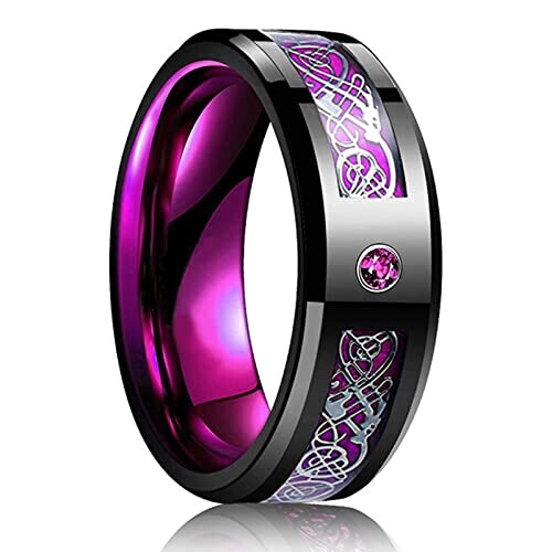 Bague Dragon violet