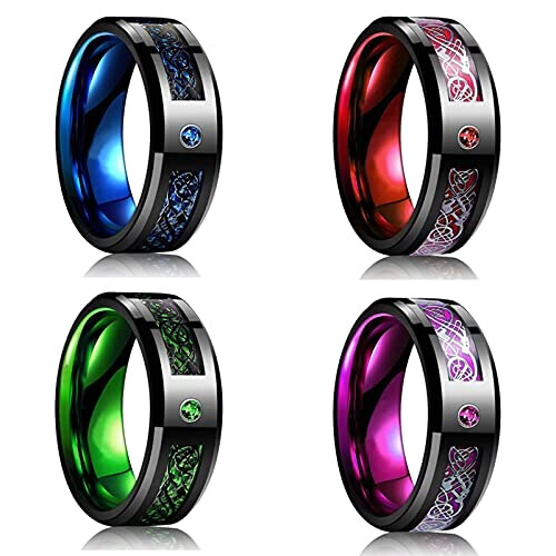 Bague Dragon violet variant 6 