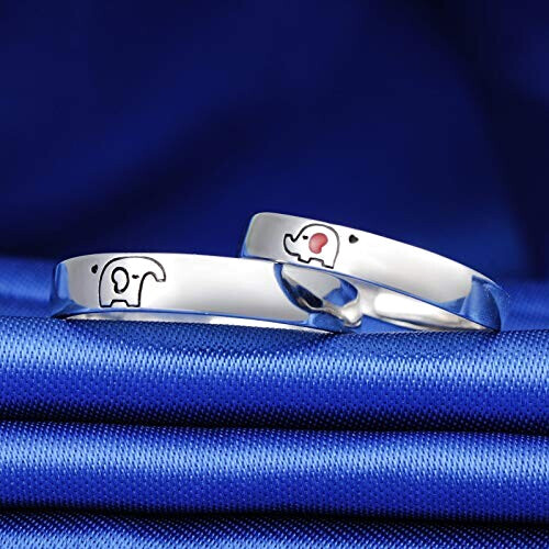 Bague Éléphant couple variant 1 