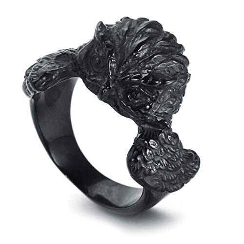 Bague Hibou noir