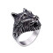 Bague Loup argent - miniature