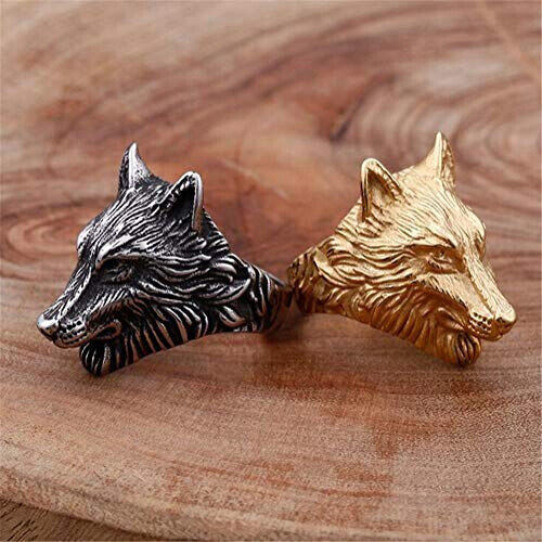 Bague Loup argent variant 4 