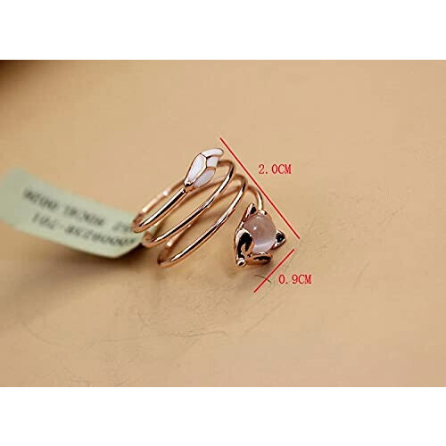 Bague Renard or rose variant 4 