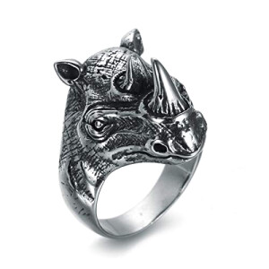 Bague Rhinocéros argent