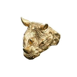 Bague Rhinocéros or
