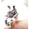 Bague Rhinocéros argenté - miniature variant 3