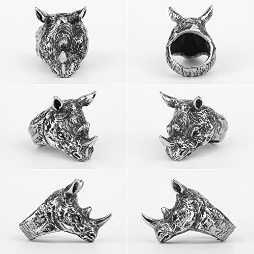 Bague Rhinocéros variant 3 