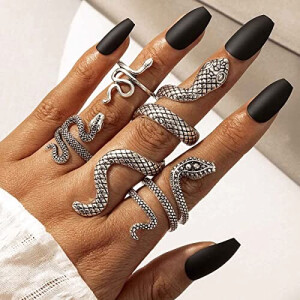 Bague Serpent argent 4 pièces