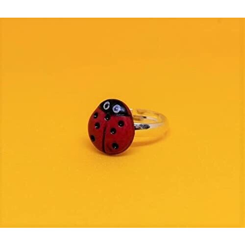 Bague Coccinelle rouge variant 0 