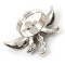 Bague Libellule argent blanc/ivoire irisé - miniature variant 8