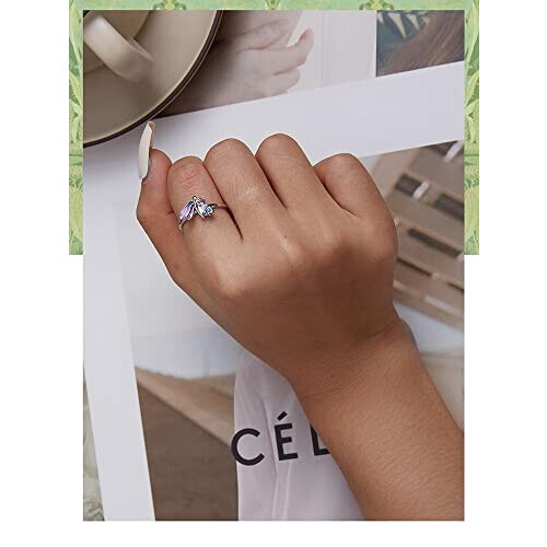 Bague Libellule orange variant 4 