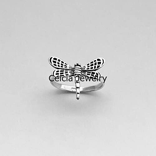 Bague Libellule argent variant 3 