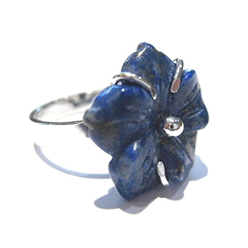 Bague Fleur bleu