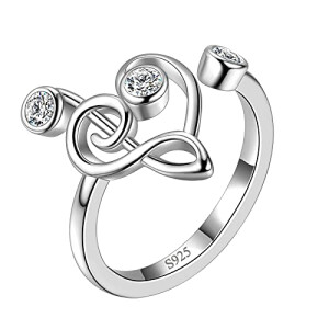 Bague Note de musique argent