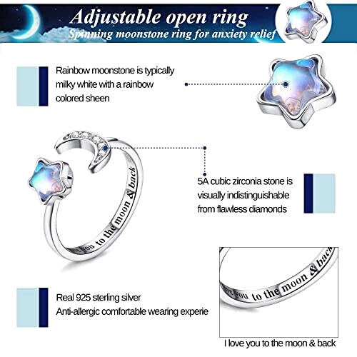 Bague Étoile argenté variant 1 