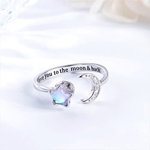 Bague Étoile argenté variant 2 