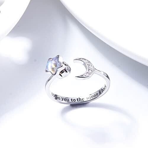Bague Étoile argenté variant 6 