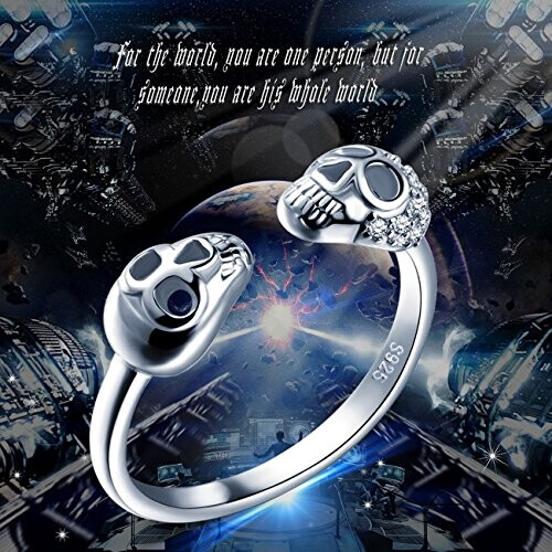 Bague Tête de mort argent variant 1 