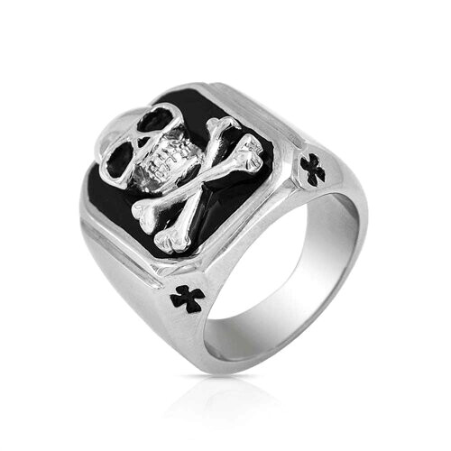 Bague Tête de mort gris variant 3 
