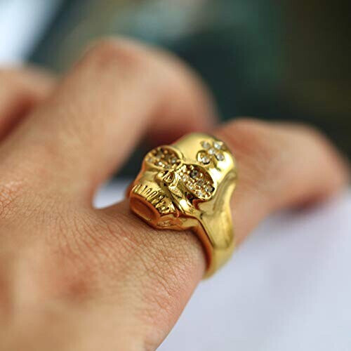 Bague Tête de mort or variant 0 