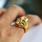 Bague Tête de mort or - miniature variant 1