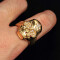 Bague Tête de mort or - miniature variant 2