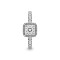 Bague Carré argent sterling - miniature variant 2