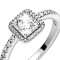 Bague Carré argent sterling - miniature variant 3