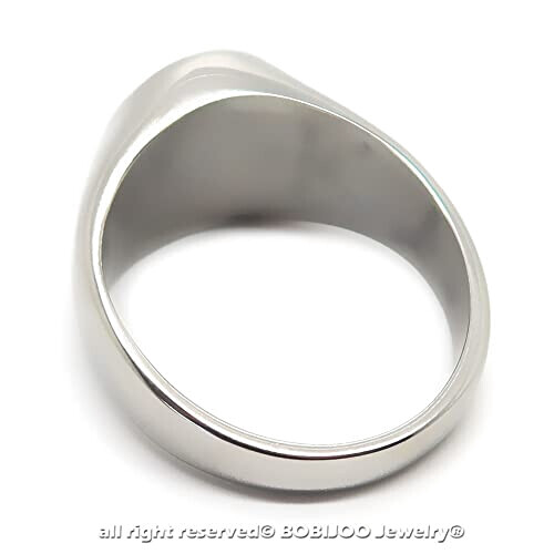 Bague Yin Yang acier inoxydable variant 1 