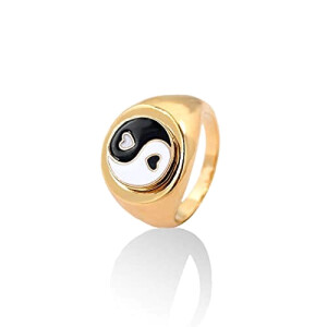 Bague Yin Yang bk