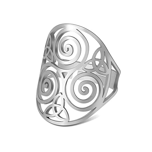 Bague Triskel style -argent