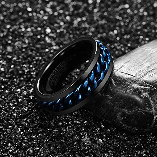 Bague bleu noire variant 0 