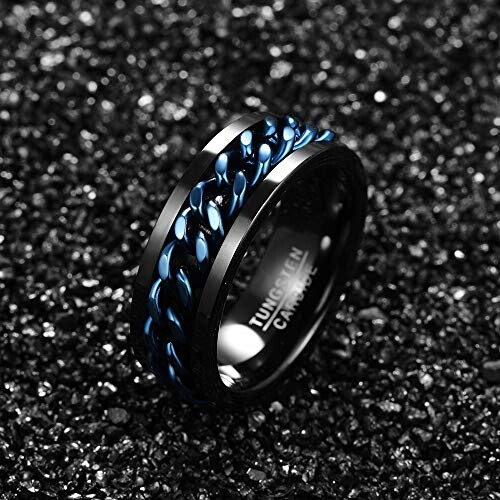 Bague bleu noire variant 1 