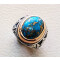 Bague bleu argent - miniature variant 4