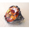 Bague orange argent - miniature variant 2