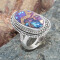Bague violet argent - miniature variant 2