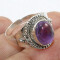 Bague violet argent - miniature variant 1