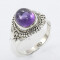 Bague violet argent - miniature variant 2